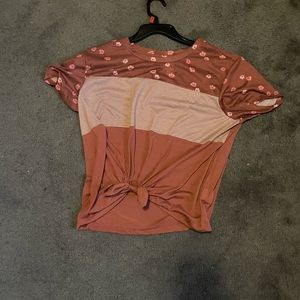 Flower pattern crop top